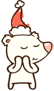 Bir insan tarafından çizilen Kutup Ayısı Tebeşiri