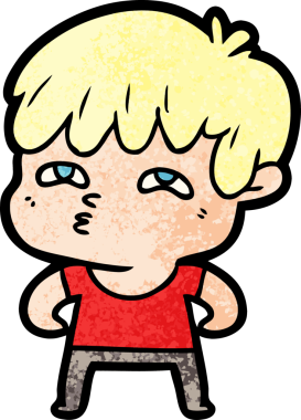 Bir insan tarafından çizilmiş garip bir adam.