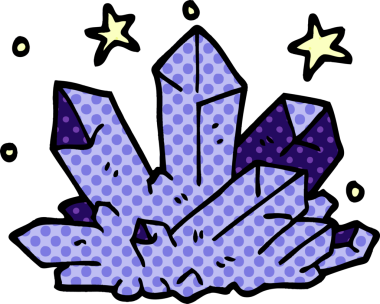 bir insan tarafından çizilmiş sihirli kristal karalama