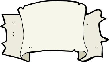 bir insan tarafından çizilmiş karikatür heraldry parşömen afişi