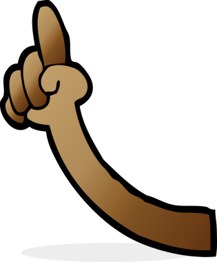 Bir insan tarafından çizilmiş çizgi film kolu