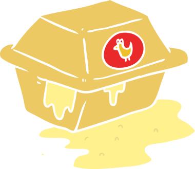 Düz renkli çizgi film bir insan tarafından çizildi