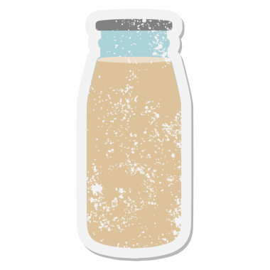 Bir insan tarafından çizilmiş çikolatalı grunge etiketi.