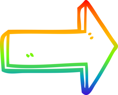 gökkuşağı gradyan çizgi çizimi bir insan tarafından çizilmiş bir çizgi film yönetmeni oku