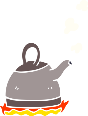 Bir insan tarafından çizilmiş karikatür kazanı.