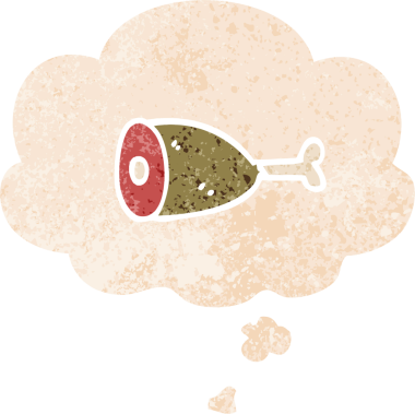 Düşünce baloncuklu çizgi film eti grunge sıkıntılı retro tarzı bir insan tarafından çizilmiş