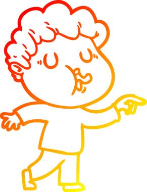 Bir insan tarafından çizilmiş, çizgi film karakteri.