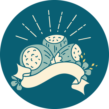 Bir insan tarafından çizilmiş dövme stili fındık ikonu