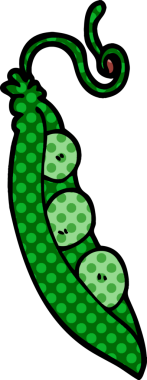 Bir insan tarafından çizilmiş bezelye karalaması.