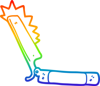 Bir insan tarafından çizilmiş keskin bir karikatür çizimi.