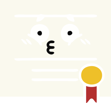 Bir insan tarafından çizilmiş mezuniyet diplomasının düz renkli retro karikatürü