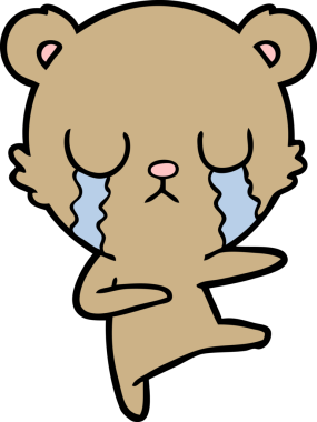 Bir insan tarafından çizilmiş bir çizgi film karakteri.