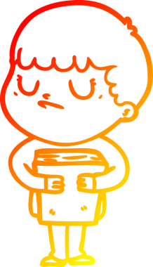 Bir insan tarafından çizilen huysuz bir çocuğun sıcak çizgi çizimi.