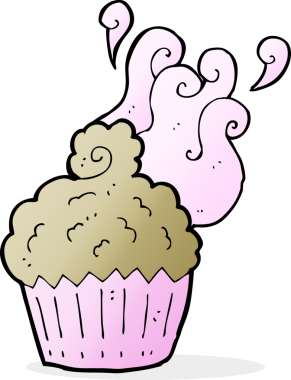 Bir insan tarafından çizilmiş bir kek.