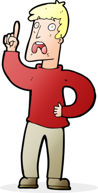 Bir insan tarafından çizilmiş bir şikayeti olan karikatür adamı.