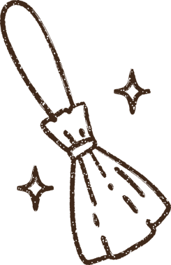 Sihirli Süpürge Kömürü Bir insan tarafından çizilmiş