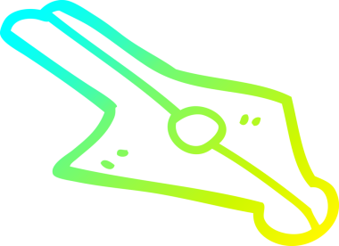 Bir insan tarafından çizilmiş bir karikatür dolmakalemi.