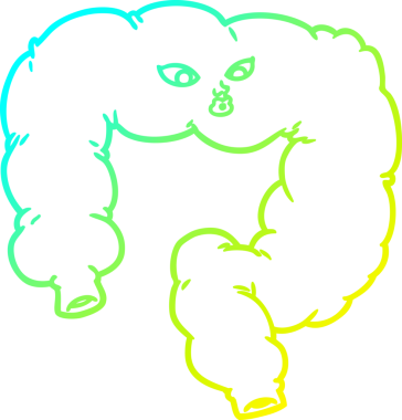 Bir insan tarafından çizilmiş bir karikatür çizgi çizimi.