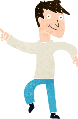 Bir insan tarafından çizilmiş el çizimi karikatür