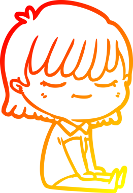 Bir insan tarafından çizilmiş bir karikatür kadın çizimi