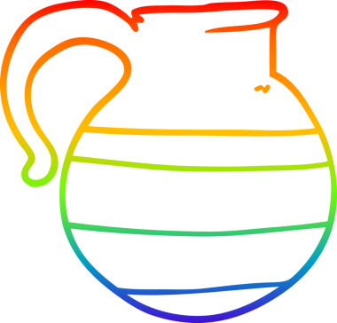 Bir insan tarafından çizilmiş çizgili karikatür çizgisi çizimi