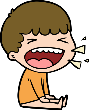 Bir insan tarafından çizilmiş gülen adam.