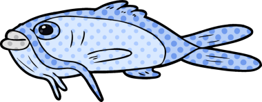 Bir insan tarafından çizilmiş yayın balığı.