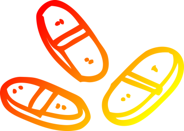 Bir insan tarafından çizilmiş karikatür tabletlerinin sıcak gradyan çizimleri