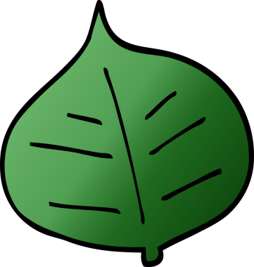 Bir insan tarafından çizilmiş karalama yaprağı.