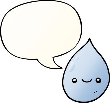 bir insan tarafından çizilmiş düzgün eğimli konuşma baloncuklu çizgi film yağmur damlası