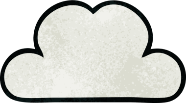 Bir insan tarafından çizilmiş beyaz bulutun retro grunge dokusu