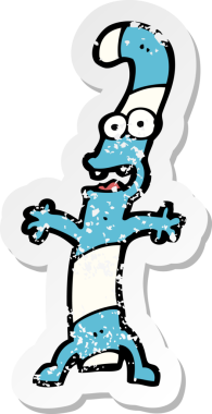 Bir insan tarafından çizilmiş şeker kamışının gerilimli retro yapıştırması