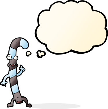 Bir insan tarafından çizilmiş düşünce balonlu Noel şekerleri.