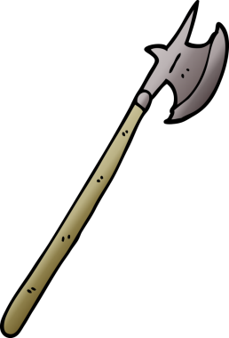 bir insan tarafından çizilmiş bir ortaçağ karalaması.