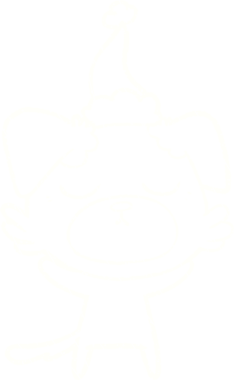 Bir insan tarafından çizilmiş Noel Yavrusu Tebeşiri