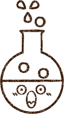 Bilim Deneyi Kömür Çizimi Bir insan tarafından çizildi