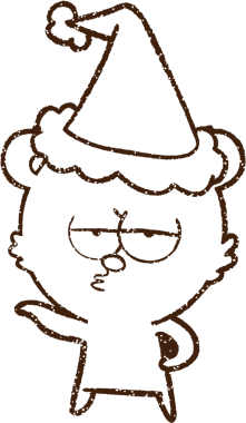 Bir insan tarafından çizilmiş Noel Kömürü