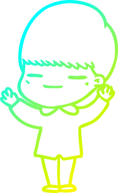 Bir insan tarafından çizilmiş kendini beğenmiş bir çizgi film karakteri.