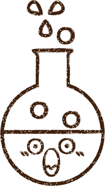Bilim Deneyi Kömür Çizimi Bir insan tarafından çizildi