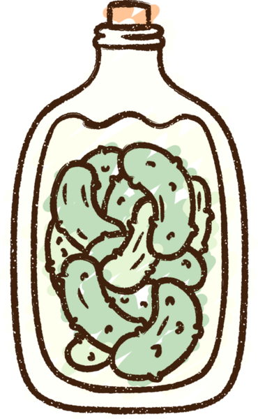 Bir insan tarafından çizilmiş turşulu Gins Tebeşiri