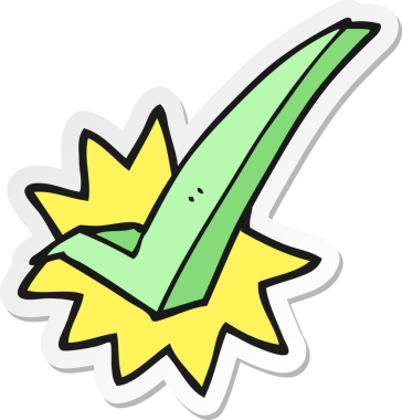 Bir insan tarafından çizilmiş bir çizgi film kene sembolünün etiketi