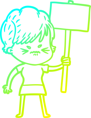 Bir insan tarafından çizilmiş karikatür çizimi.