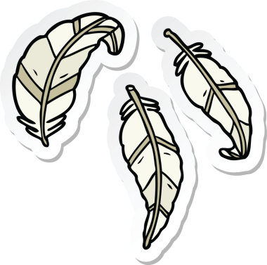 Bir insan tarafından çizilmiş bir karikatür tüyünün çıkartması.