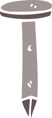 Bir insan tarafından çizilmiş karalama demir çivi