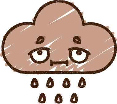 Bir insan tarafından çizilen Yağmur Bulutu Tebeşiri