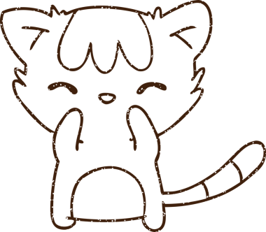 Sevimli Kedi Kömürü Bir insan tarafından çizilmiş