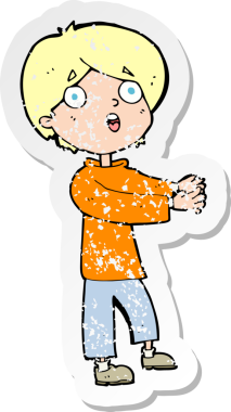 Bir insan tarafından çizilmiş bir karikatürün gerilimli yapıştırması.