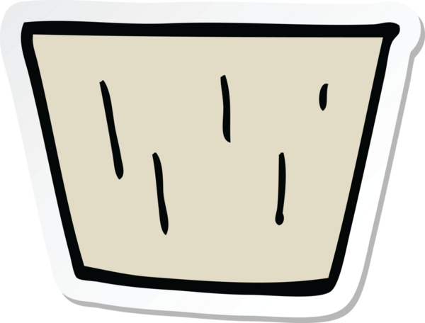 Bir insan tarafından çizilmiş kek kalıbının çıkartması.