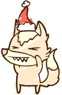 Bir insan tarafından çizilen Noel Köpeği Tebeşiri