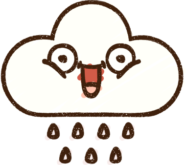 Bir insan tarafından çizilen Yağmur Bulutu Tebeşiri